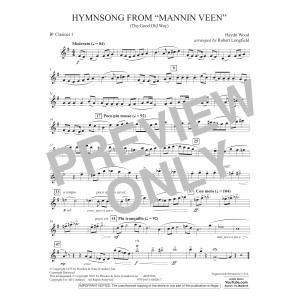 Hymnsong from "Mannin Veen" (arr. Robert Longfield) - Bb Clarinet 1