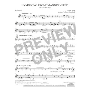 Hymnsong from "Mannin Veen" (arr. Robert Longfield) - Bb Clarinet 2
