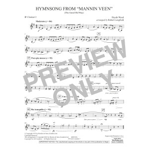 Hymnsong from "Mannin Veen" (arr. Robert Longfield) - Bb Clarinet 3