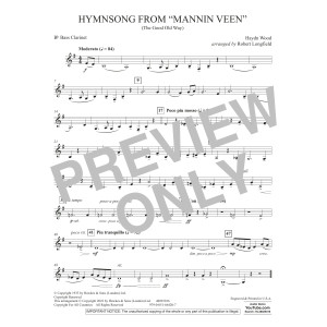 Hymnsong from "Mannin Veen" (arr. Robert Longfield) - Bb Bass Clarinet
