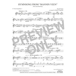 Hymnsong from "Mannin Veen" (arr. Robert Longfield) - Eb Alto Saxophone 1