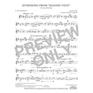 Hymnsong from "Mannin Veen" (arr. Robert Longfield) - Eb Alto Saxophone 2