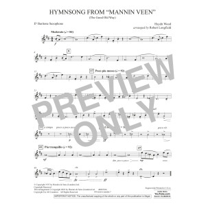 Hymnsong from "Mannin Veen" (arr. Robert Longfield) - Eb Baritone Saxophone