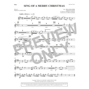 Sing of a Merry Christmas (Full Orchestra) - Oboe
