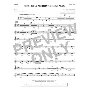 Sing of a Merry Christmas (Full Orchestra) - Bb Clarinet 2