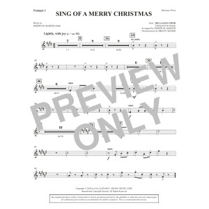 Sing of a Merry Christmas (Full Orchestra) - Bb Trumpet 2