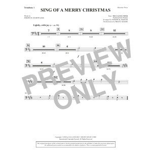 Sing of a Merry Christmas (Full Orchestra) - Trombone 1