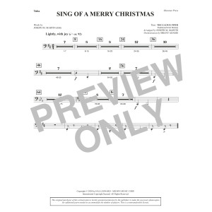 Sing of a Merry Christmas (Full Orchestra) - Tuba