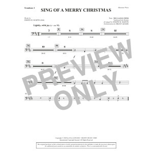 Sing of a Merry Christmas (Full Orchestra) - Trombone 2
