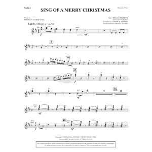 Sing of a Merry Christmas (Full Orchestra) - Violin 1
