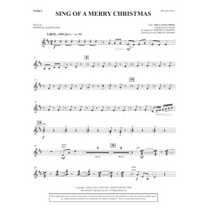 Sing of a Merry Christmas (Full Orchestra) - Violin 2