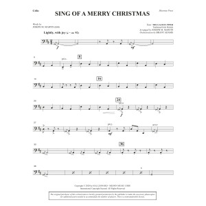 Sing of a Merry Christmas (Full Orchestra) - Cello