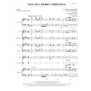 Sing of a Merry Christmas (Chamber Orchestra) - Full Score