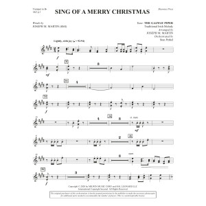 Sing of a Merry Christmas (Chamber Orchestra) - Bb Trumpet 1,2
