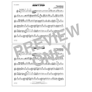 Don't Stop (arr. Jay Bocook) - Bb Clarinet