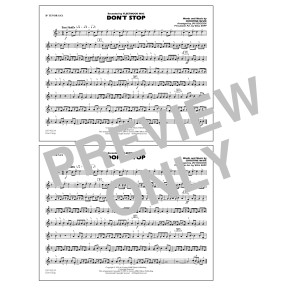 Don't Stop (arr. Jay Bocook) - Bb Tenor Sax