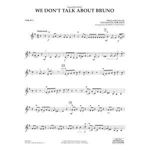 We Don't Talk About Bruno (from Encanto) (arr. Robert Longfield) - Violin 2