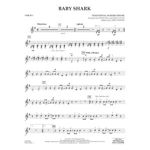 Baby Shark (arr. Larry Moore) - Violin 1
