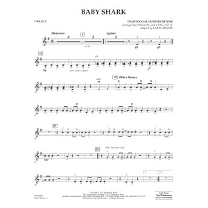 Baby Shark (arr. Larry Moore) - Violin 2