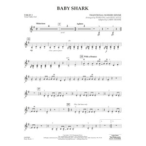 Baby Shark (arr. Larry Moore) - Violin 3 (Viola Treble Clef)