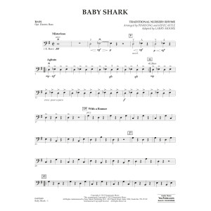 Baby Shark (arr. Larry Moore) - String Bass