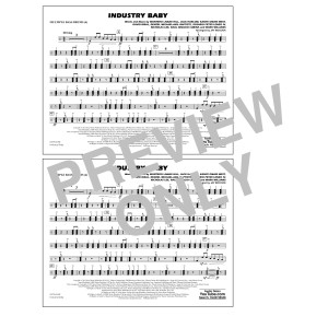 Industry Baby (arr. Jay Bocook) - Multiple Bass Drums