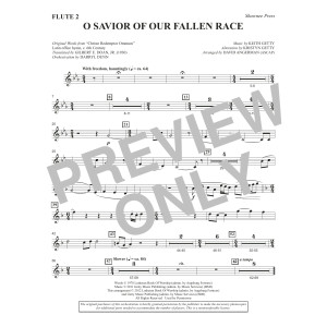 O Savior Of Our Fallen Race (arr. David Angerman) - Flute 2