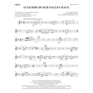 O Savior Of Our Fallen Race (arr. David Angerman) - Oboe