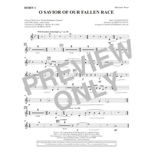 O Savior Of Our Fallen Race (arr. David Angerman) - F Horn 1