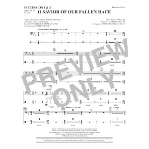O Savior Of Our Fallen Race (arr. David Angerman) - Percussion 1 & 2