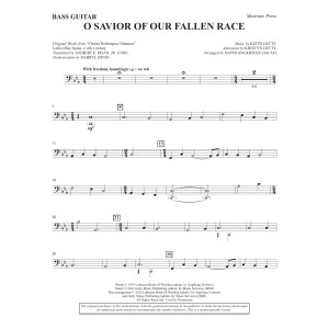 O Savior Of Our Fallen Race (arr. David Angerman) - Bass Guitar