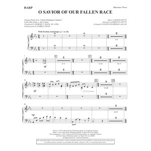 O Savior Of Our Fallen Race (arr. David Angerman) - Harp