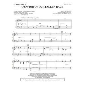 O Savior Of Our Fallen Race (arr. David Angerman) - Synthesizer