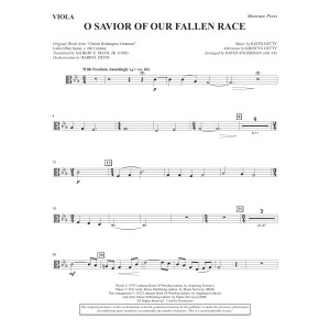 O Savior Of Our Fallen Race (arr. David Angerman) - Viola