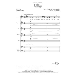 If I Fell (arr. Audrey Snyder)