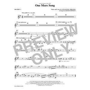 One More Song (from Vivo) (arr. Roger Emerson) - Bb Trumpet 1