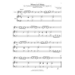 Minuet In G Major, BWV Anh. 114