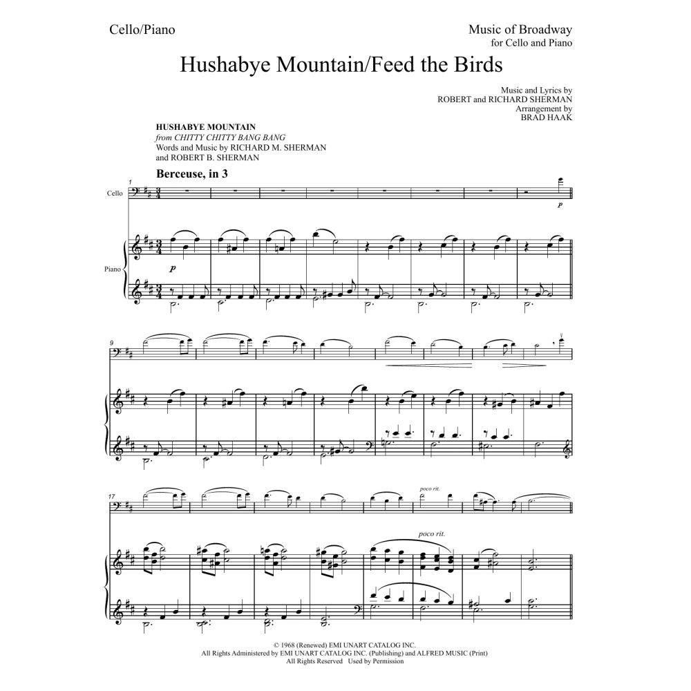 Hushabye Mountain / Feed The Birds (Medley) (arr. Brad Haak)