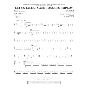 Let Us Talents And Tongues Employ (arr. John Leavitt) - Percussion