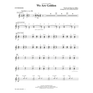 We Are Golden (arr. Alan Billingsley) - Synthesizer