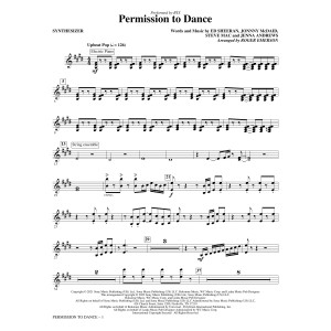 Permission To Dance (arr. Roger Emerson) - Synthesizer