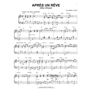 Apres Un Reve [Jazz version] (arr. Brent Edstrom)