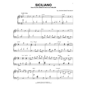 Siciliano [Jazz version] (arr. Brent Edstrom)