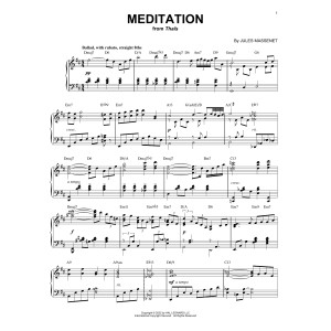 Meditation [Jazz version] (arr. Brent Edstrom)