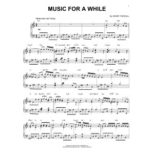 Music For A While [Jazz version] (arr. Brent Edstrom)