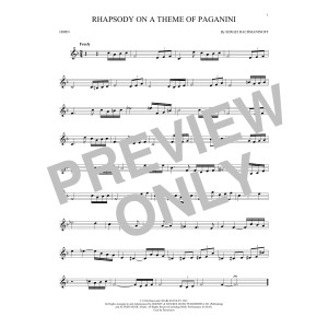Rhapsody On A Theme Of Paganini