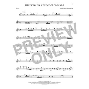 Rhapsody On A Theme Of Paganini