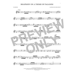 Rhapsody On A Theme Of Paganini