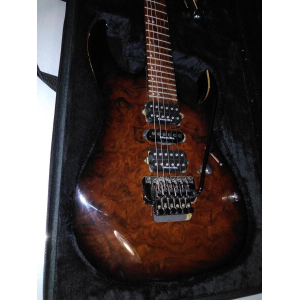 Ibanez RG970WBWZ-WLB Walnut Burst with case and strap
