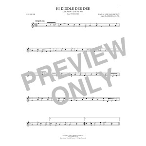 Hi-Diddle-Dee-Dee (An Actor's Life For Me) (from Pinocchio)
